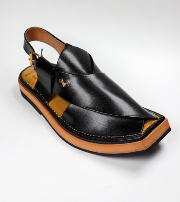 BLACK PESHAWARI KAPTAAN CHAPPALS